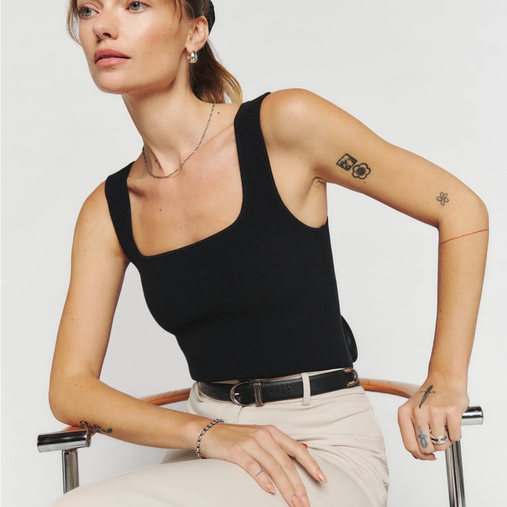 Reformation Julia Ribbed Knit Tank